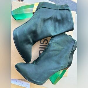 Miista lucite heel ankle boots- size 8 (39) with box